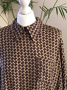 UK 12 SHIRT/TOP, REISS “MELANIE”, NWOT, RELAXED, BATWING SLEEVES, PAISLEY, VGC - Picture 1 of 16