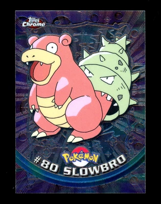 2000 Pokemon SLOWBRO Topps Chrome SERIES 2 Edition T.V. Set Card #80 Rare - MINT - Image 1 of 3