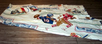 Vintage NFL TIMES DE FUTEBOL CORTINA DE JANELA VALANCE Giants 49ers Bears Washington - Imagem 1 de 4