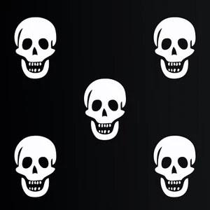 Calcomanía de vinilo para ventana de pared arte de pared calaveras decoración del hogar - Imagen 1 de 2