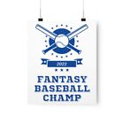Fantasy Baseball Champ 2022 Sports Champion Bats Premium Matte Poster