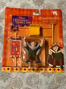 1995 Mattel Hunchback of Notre Dame QUASIMODO Action Figure NIP w/Accessories - Picture 1 of 2