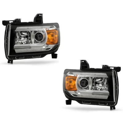 Halogen Headlight For 2015-2022 GMC Canyon LED DRL Projector Left & Right 1 Pair - Изображение 1 из 4
