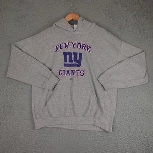 New York Giants Sweatshirt Mens Large Gray Hoodie NFL Football Pullover Reebok - Picture 1 of 24