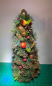 18" Tannenzapfen und Obst Weihnachtsbaum - Bild 1 von 4