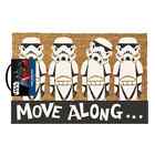 Star Wars Door Mat - Official Stormtrooper Move Along Coir Doormat 60 x 40cm