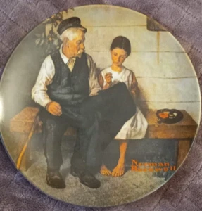 1979 The Lighthouse Keeper's Daughter Norman Rockwell Knowles Collector Plate - Picture 1 of 3