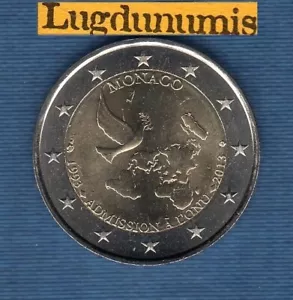 2 Euro Commémo Monaco 2013 ONU 20 ans d appartenance aux Nations Unies - Foto 1 di 1
