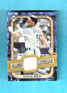 GEORGE BRETT 2005 UPPER DECK CLASSICS CLASSIC MATERIALS JERSEY MA-GB