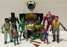 80's TOY LOT VOLTRON BLACK LION, REAL GHOSTBUSTERS, M.A.S.K. NINJA TURTLES, COPS