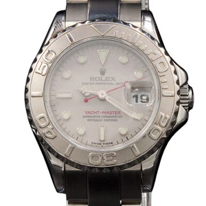 Ladies Rolex SS & Platinum Yacht-Master 169622 Watch with Rolex Papers - Picture 1 of 9