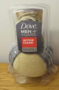 Dove Men+Care Shower Tool Active Clean Dual Sided Exfoliating Scrub - Picture 1 of 7