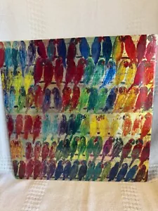 Hunt Slonem Lories Lacquer Square Placemat * - Picture 1 of 3