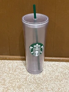 Starbucks Café Logo Transparente Venti Doble Pared Acrílico Frío Taza Vaso 24 OZ - Imagen 1 de 10