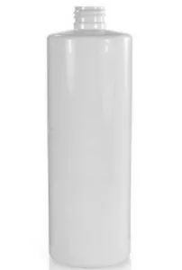 250 ml weiß glänzend Zylinder PET Kunststoff Flaschen 24/410 Hals NUR FLASCHE - Bild 1 von 1