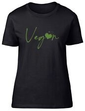 Vegan Lifestyle Veganism Plant Tree Fitted Womens Ladies T Shirt Gift
