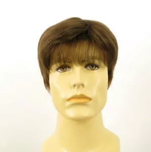 Short Wig For Men Natural Hair dark Blond Ref FRED 8 - Imagen 1 de 8