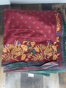 Williams Sonoma 70 x 108" Tablecloth Provence Discont Burgundy Yellow Blue - Picture 1 of 4