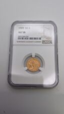 1909 $2.5 Gold Indian Head Quarter Eagle NGC AU 58