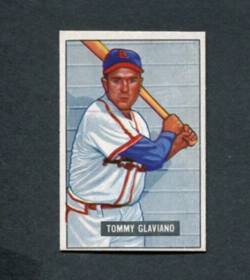 1951 Bowman Baseball #301 TOMMY GLAVIANO (RC) St. Louis Cardinals EXMT sharp Hi# - Image 1 of 2