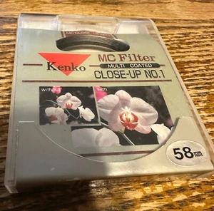 Kenko MC Close-Up Filter No. 1 +1 Diopter 58mm – Made in Japan – w/ Box - Picture 1 of 5