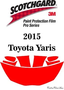 3M Scotchgard Paint Protection Film Pro Series Pre-Cut 2015 2016 Toyota Yaris - Picture 1 of 3