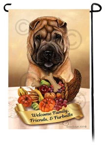 Bandera de jardín de Acción de Gracias - Fawn Shar Pei 125C - Imagen 1 de 1