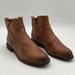 Franco Sarto Women's Hoda Boot Size 8M Short Bootie Brown Soft Leather Shoe