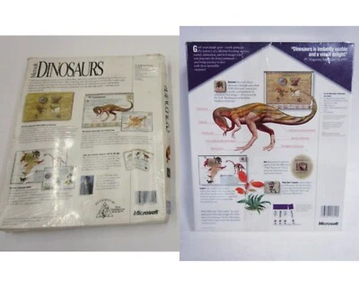 NOS 1993 & 1994 Microsoft Home DINOSAURS PC Mac Game Software CD-Rom  SEALED - Image 1 of 4
