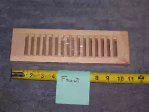 RV Maple Wood Intake Exhaust Air Vent Duct Grille Louver Heat Cool AC 3,25 x 11 - Picture 1 of 5