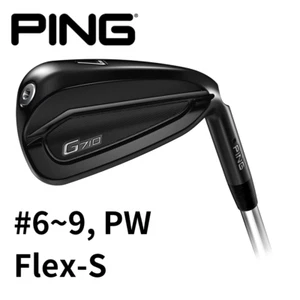 Ping G710 Iron Set 6I - 9I,PW 5 Clubs AWT 2.0 LITE Flex S Black Men RH NEW JAPAN - Picture 1 of 9