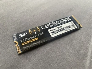 Silicon Power 4TB US75 Nvme PCIe Gen4x4 M.2 2280 SSD R/W Up to 7,000/6,500 MB... - Afbeelding 1 van 4