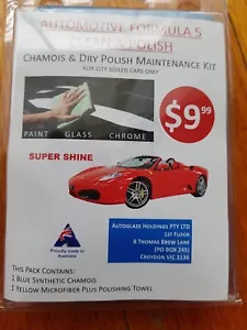 Chamois & dry polish maintenance kit good for up to 10 applications for car, boa - Picture 1 of 2