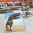 3D Green Dinosaur C217 Animal Non Slip Rug Mat Round Elegant Carpet Zoe