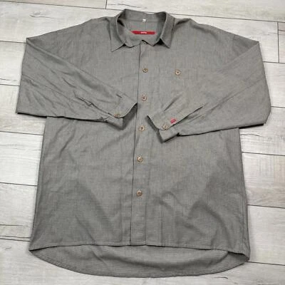 Винтажная рубашка SIGNUM с длинным рукавом на пуговицах размер XXL Microcheck минималистская сделано в Германии - Изображение 1 из 4