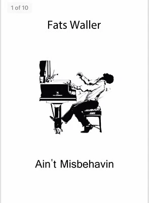 "Ain’t Misbehavin" by Fats Waller Sheet Music - Image 1 of 2