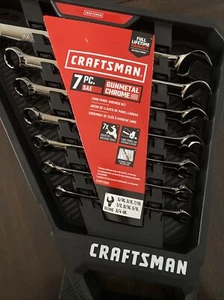 Nagelneu! Craftsman 7-teiliges 12-Punkt Standard (SAE) Kombination Schraubenschlüssel Set - Bild 1 von 5