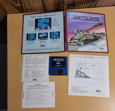 Vintage Articfox PC Tank Game (PC, 1986) Electronic Arts Gate-Fold Case Tested - Image 1 of 4
