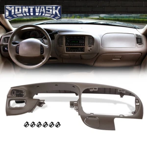 Dash Pad Dashboard Panel Bezel Trim Brown Fit For 97-03 Ford F150 Expedition NEW - Bild 1 von 9