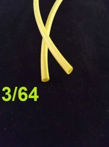 Tubo termorretráctil poliolefina 3/64" pulgadas 1,19 mm AMARILLO 2:1 (1 PIE) - Imagen 1 de 4