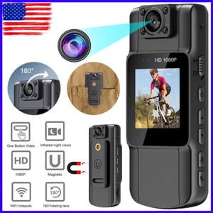 1080P HD Video Recorder DVR IR Night Cam Camcorder Mini Body Police Camera NEW~ - Picture 1 of 17