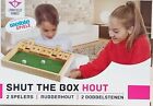 SHUT THE BOX HOUT  / Würfel - Klappenspiel aus Holz