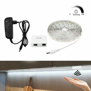 Hand Sweep Motion Sensor Waterproof LED Strip Light Tape Under Kitchen Wardrobe - Picture 1 of 13