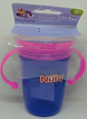Taza de entrenamiento Nûby sin derrames 6+ meses - sorbos fáciles desde cualquier lado - Nueva Foto 1 de 3