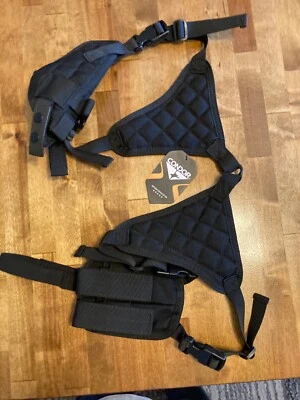 Condor Tactical Ambidextrous Universal Vertical Pistol Shoulder Holster Black - Image 1 of 4