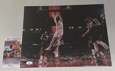 Lauri Markkanen signed Chicago Bulls 11x14 photo autographed 3 JSA - Image 1 of 2