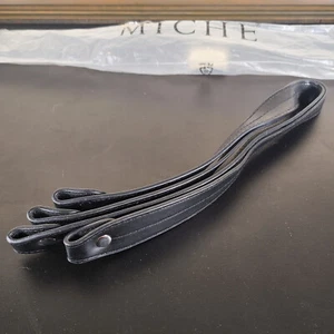 Miche Black 24" Strap Set - No Buckles - Faux Leather Handles for Classic or Big - Picture 1 of 2