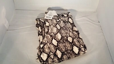 Leggings HUE Acogedores Cordones Estilo Jean Pitón, Gris, Talla M Foto 1 de 3