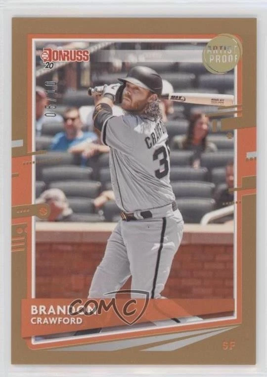 2020 Panini Donruss Artist Proof /10 Brandon Crawford #189 - Image 1 of 2