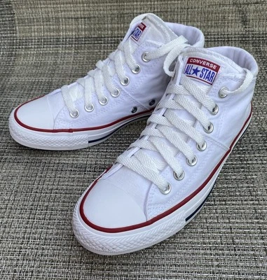 Converse Women's Chuck Taylor High Top White Sneakers Size 8.5 - Image 1 of 4